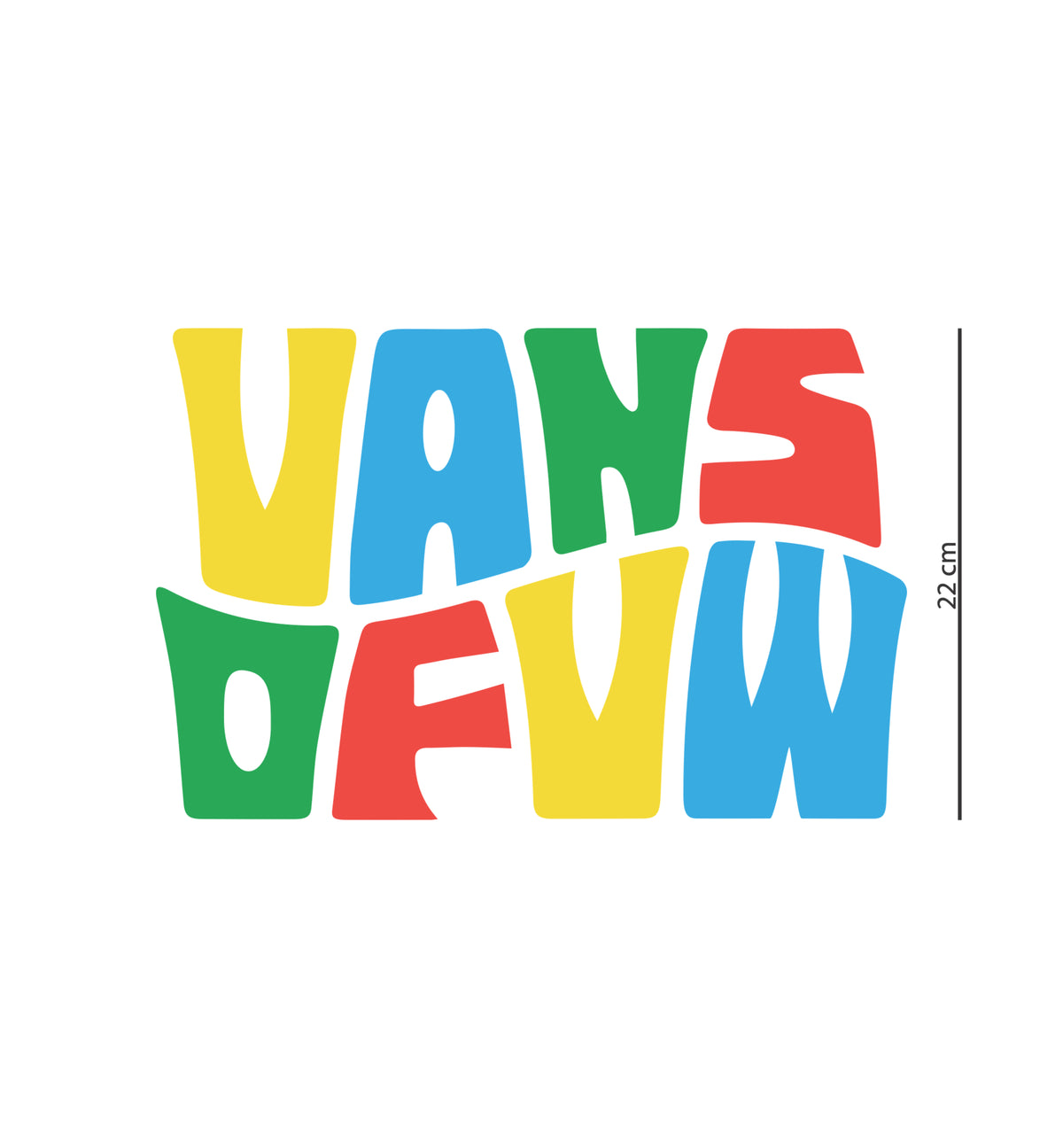 VW rear window sticker – Old Volkswagens Ruined My Life colorful decal – vansofvw