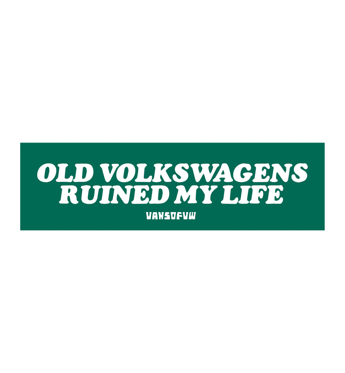 VW bumper sticker Mint Bus – classic Volkswagen decal 15x5cm