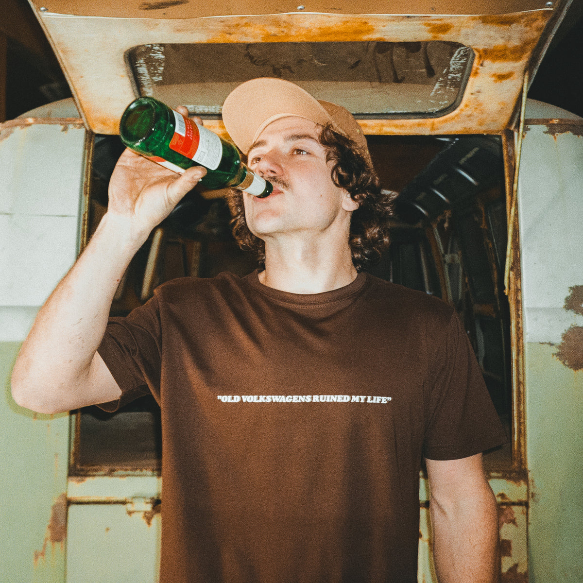 Brown Old Volkswagens Ruined My Life t-shirt – vansofvw